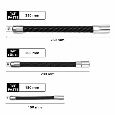 Flexibelt Förlängningsskaft 3-pack – bild 3