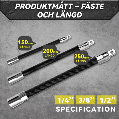 Flexibelt Förlängningsskaft 3-pack – bild 5