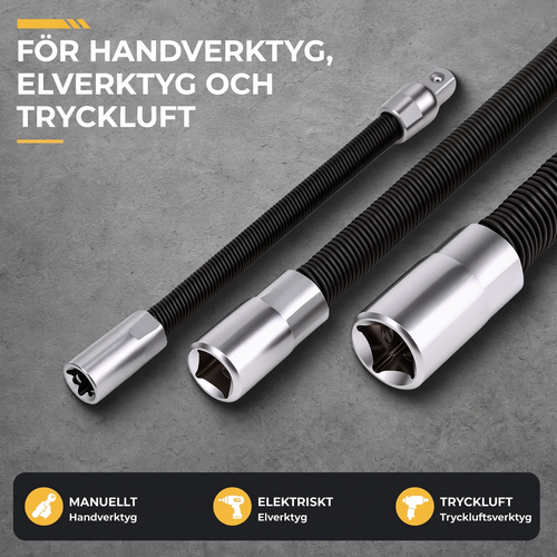 Flexibelt Förlängningsskaft 3-pack