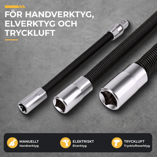 Flexibelt Förlängningsskaft 3-pack – bild 8