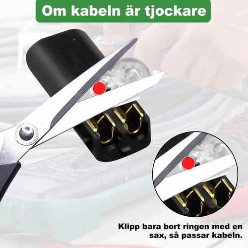 Snabbkopplingar 2-pol för LED-list